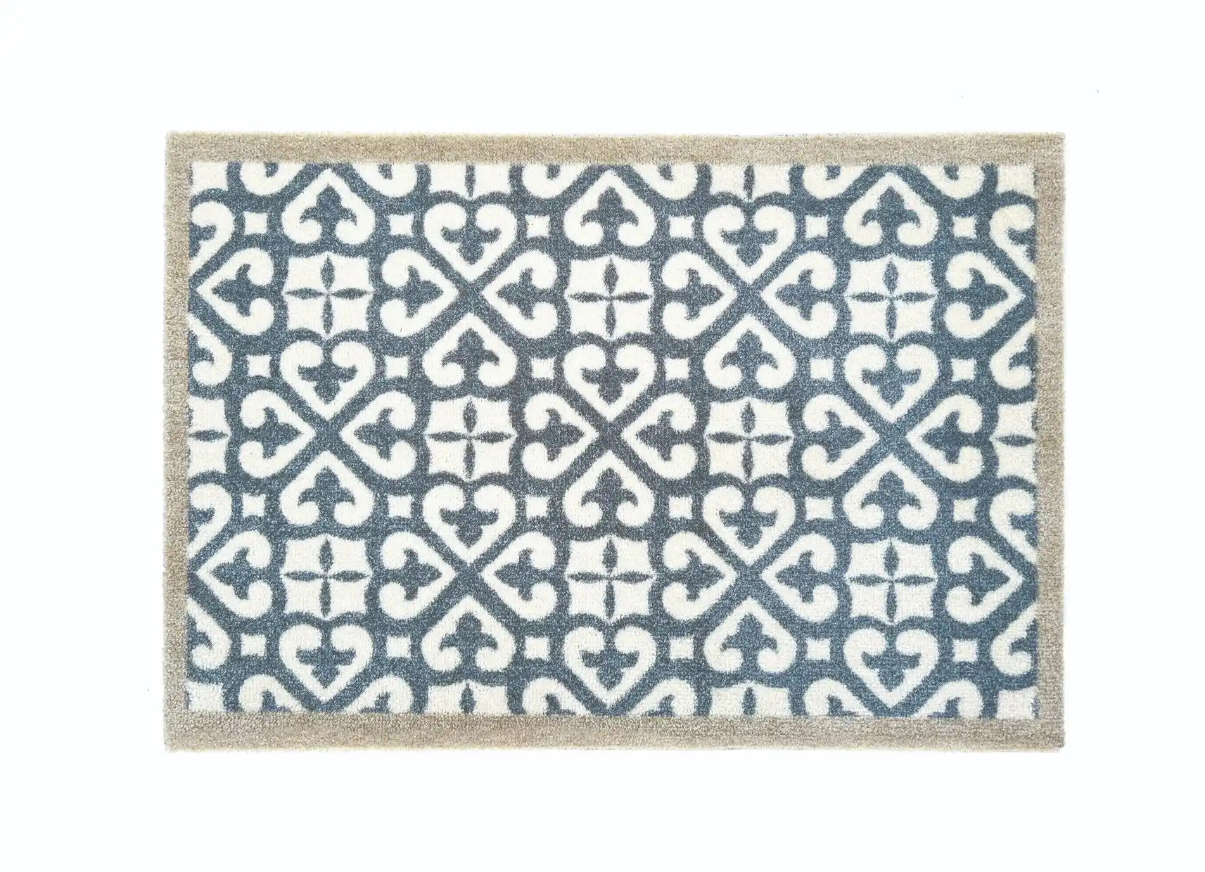 Nylon Indoor My Harlequin Tile Blue Rug - Image 3