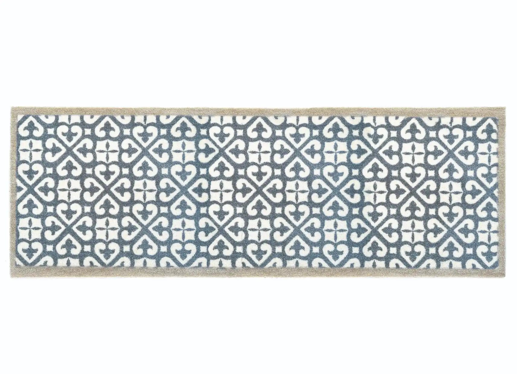 Nylon Indoor My Harlequin Tile Blue Rug - Image 4