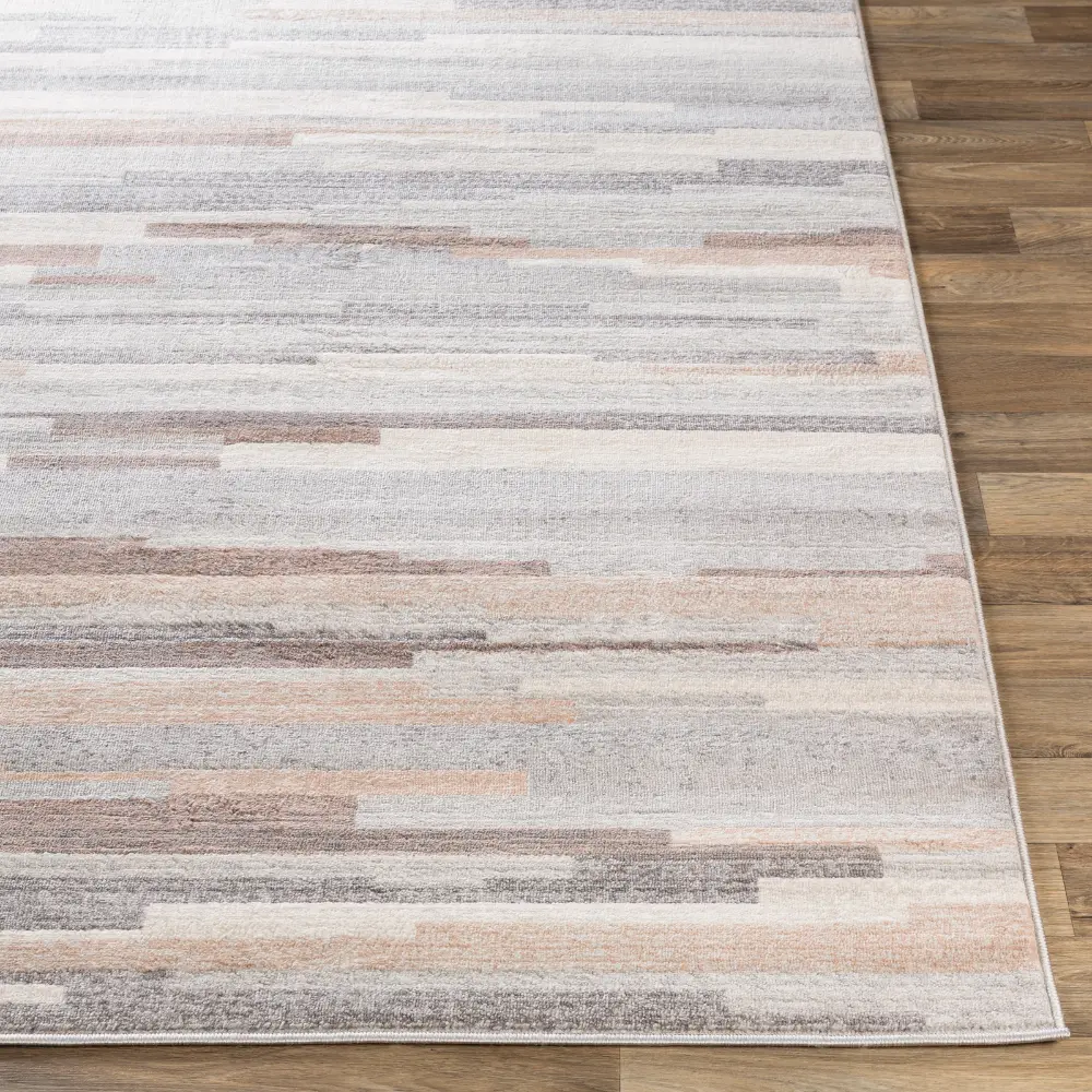Olivia Scandi Modern Medium Grey/Tan/White Rug - Image 3