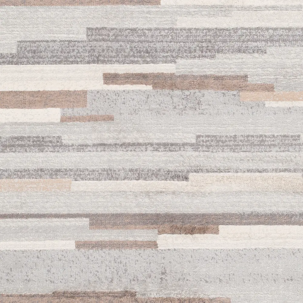 Olivia Scandi Modern Medium Grey/Tan/White Rug - Image 4