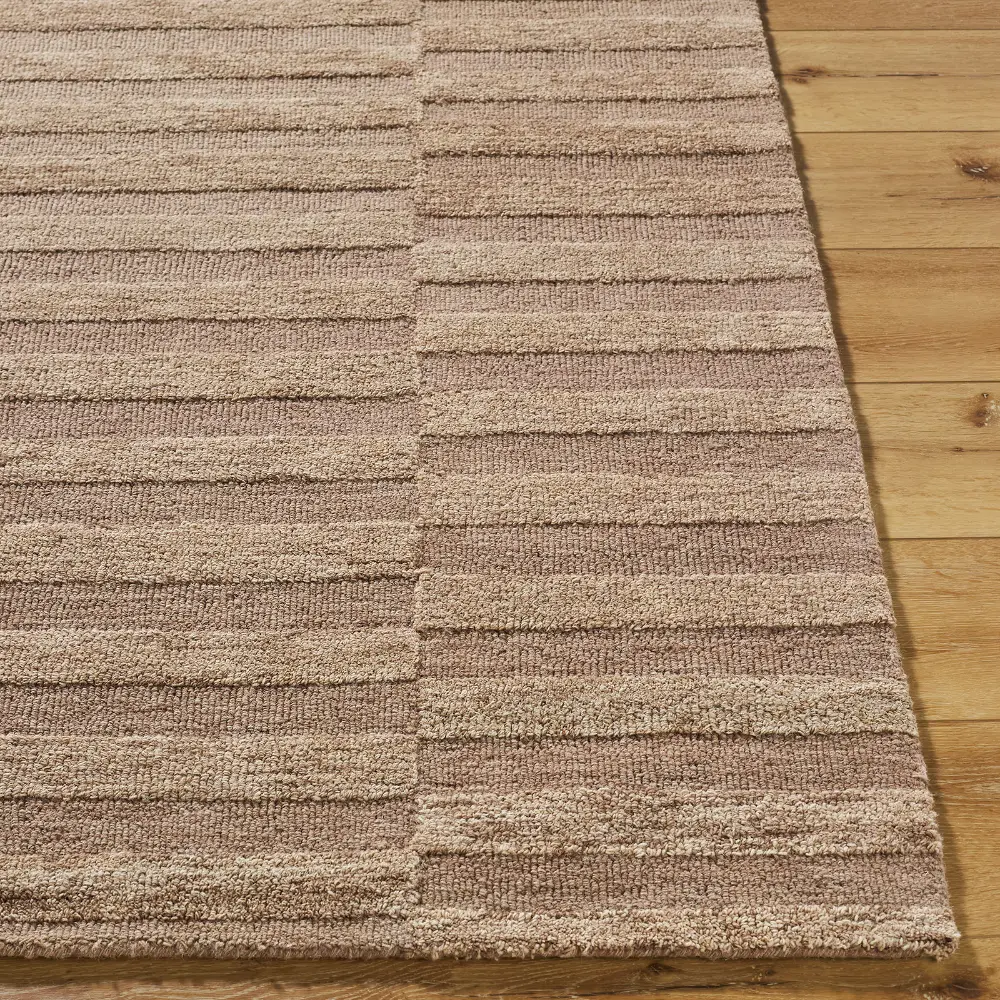 Our Pnw Home Idaho Hand Tufted Beige Taupe Wool Modern Living Dining Bedroom PNWID2302 Rug - Image 8