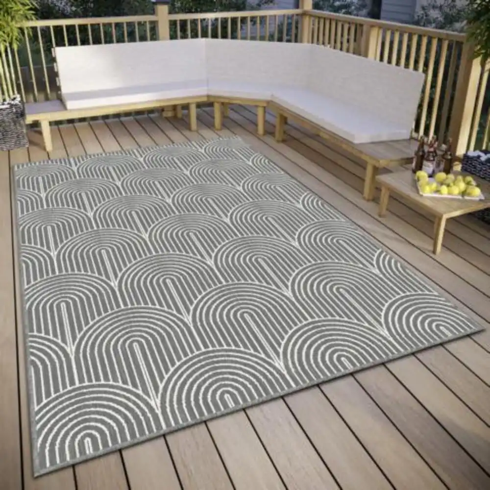 Pangli Reversible Indoor Outdoor 105851 Silver Rug