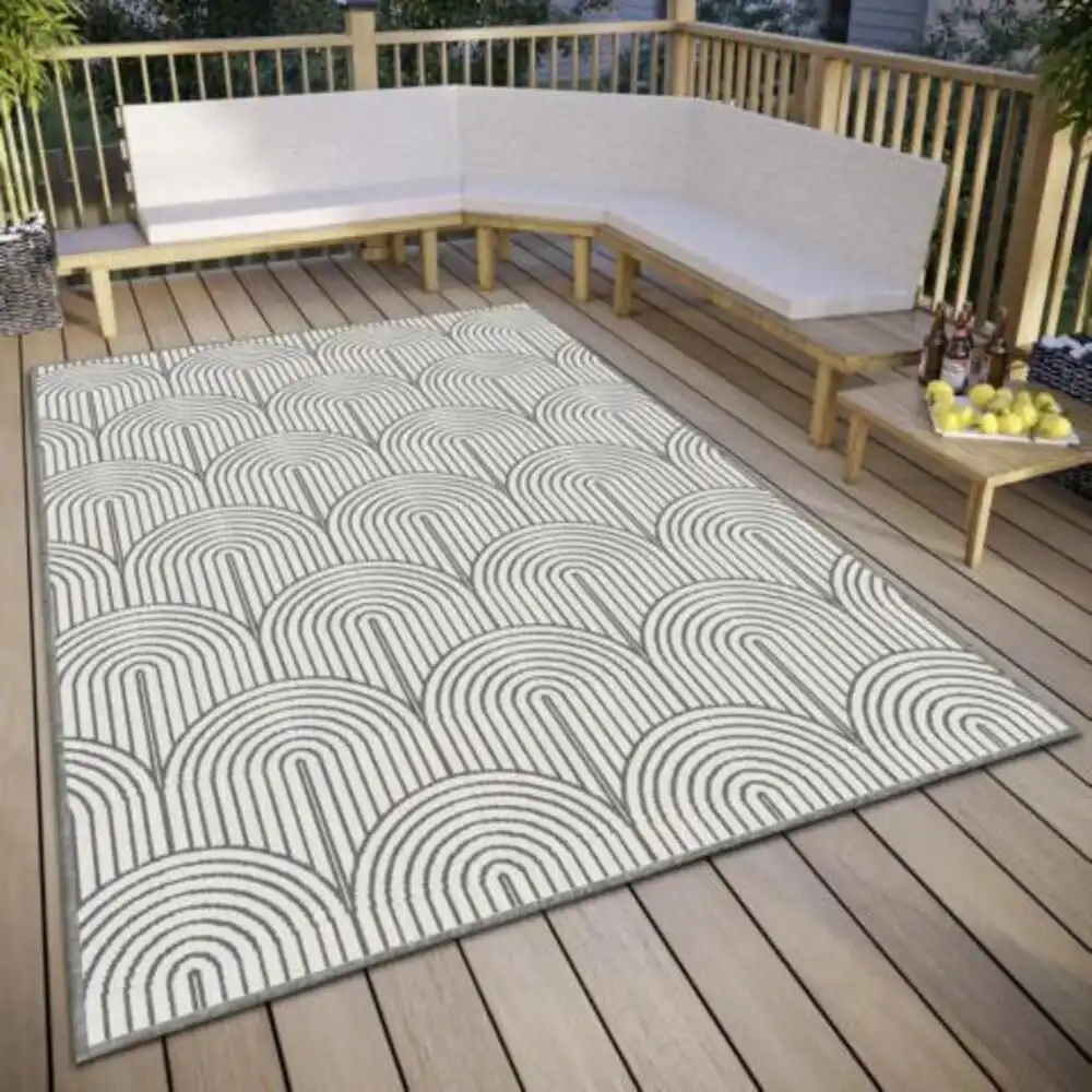 Pangli Reversible Indoor Outdoor 105851 Silver Rug - Image 2