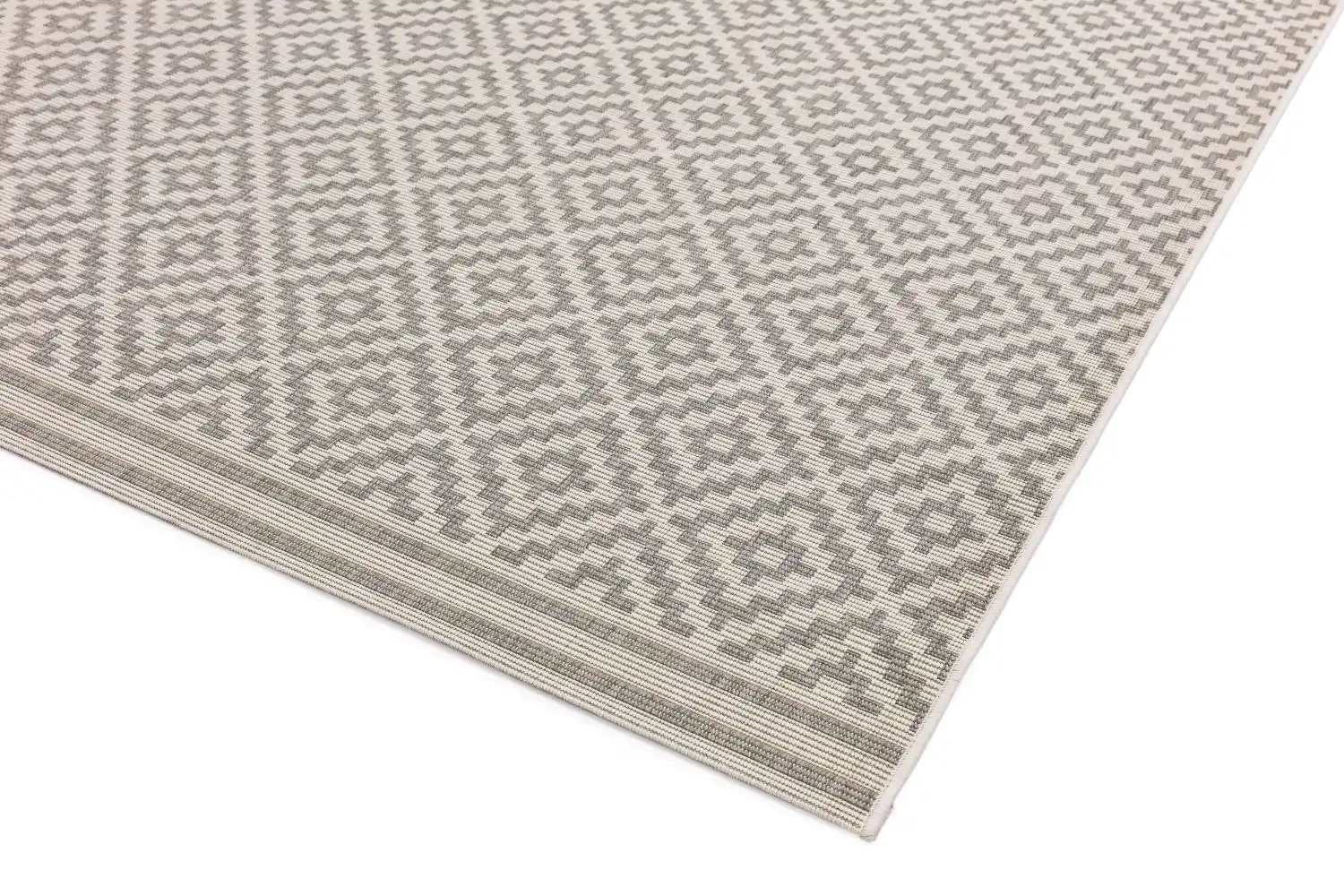 Patio 11 Diamond Grey Rug - Image 5