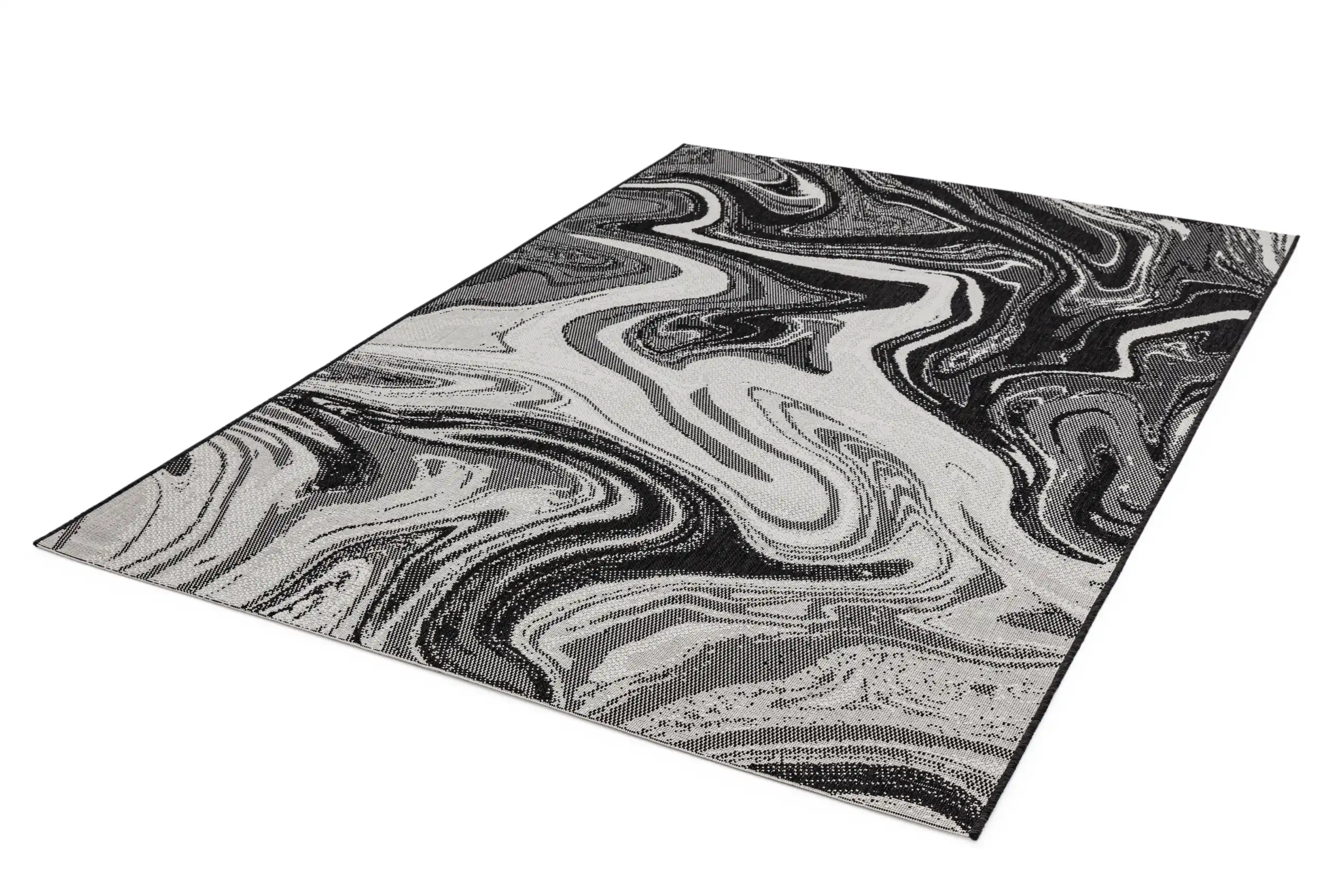 Patio PAT19 Black Marble Rug - Image 2