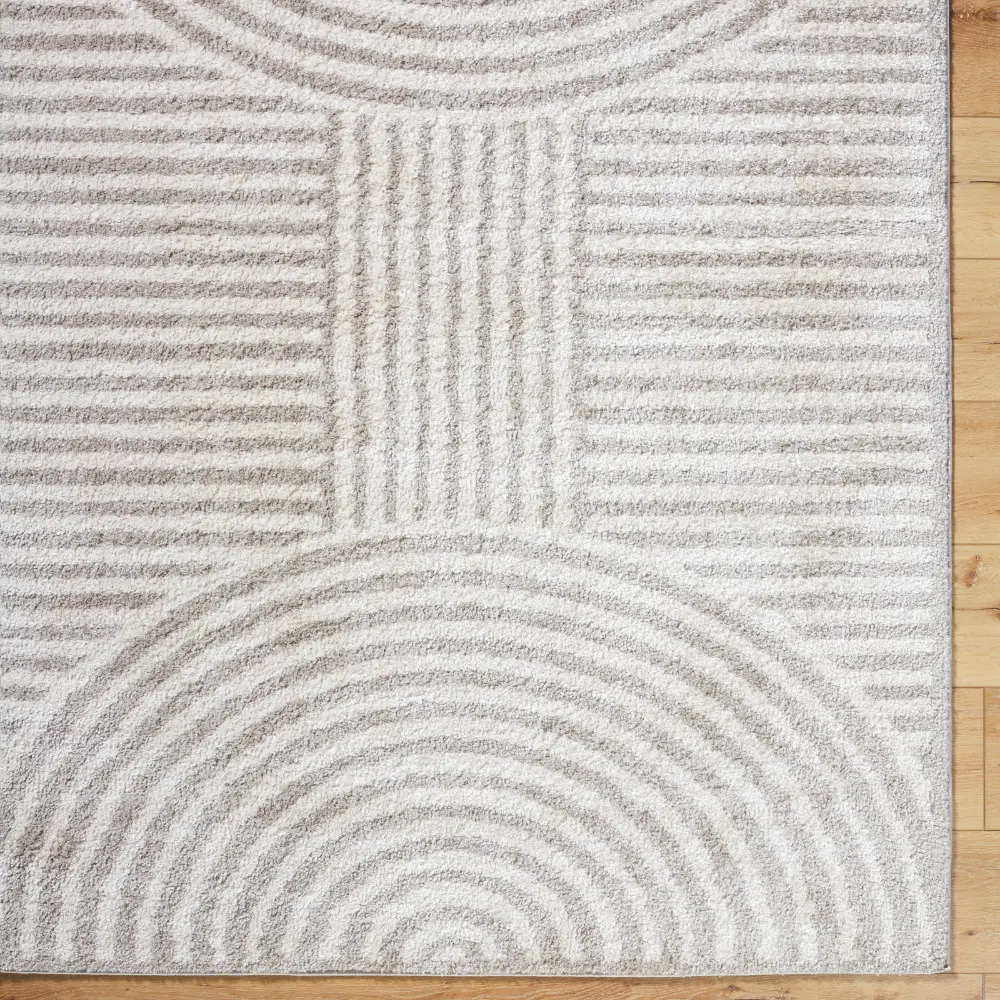 Pauline Machine Washable Modern Shaggy Medium Grey Rug - Image 5