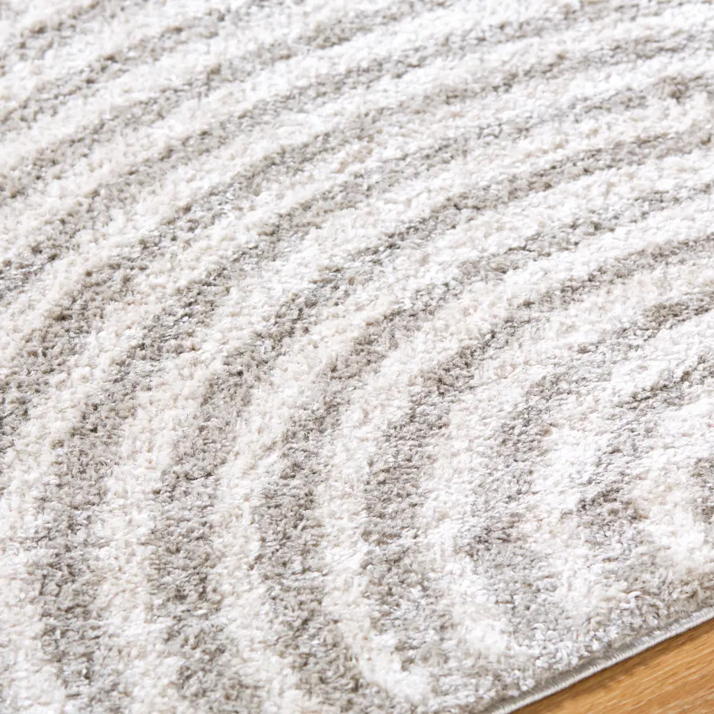 Pauline Machine Washable Modern Shaggy Medium Grey Rug - Image 6