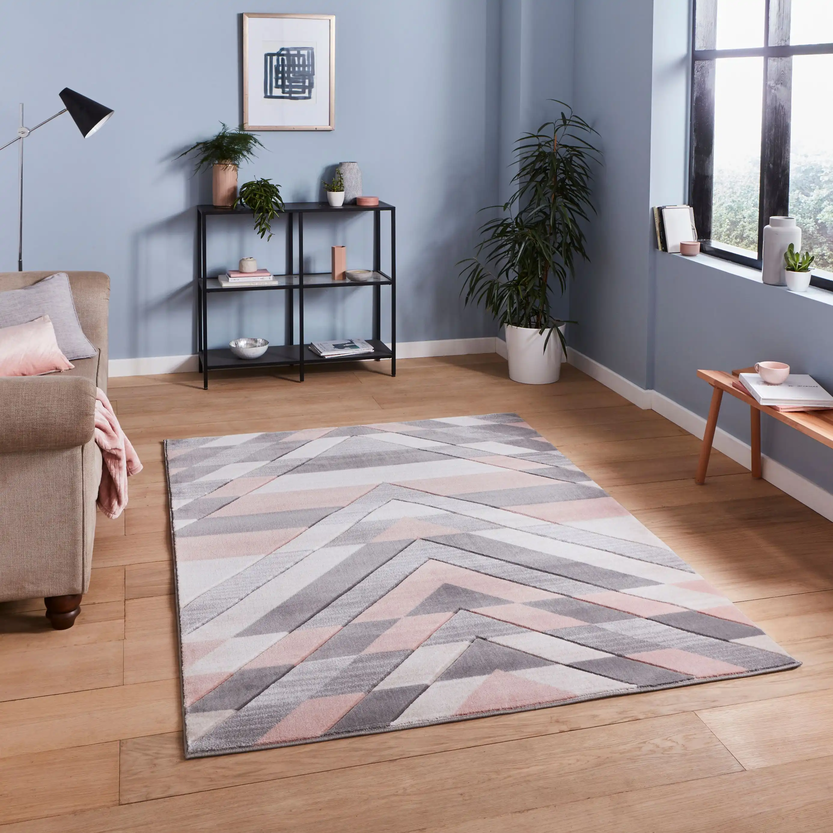 Pemboke G2075 Grey Rose Rug