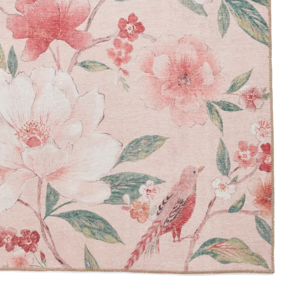 Catherine Lansfield Pippa Floral Blush - Washable - Image 4