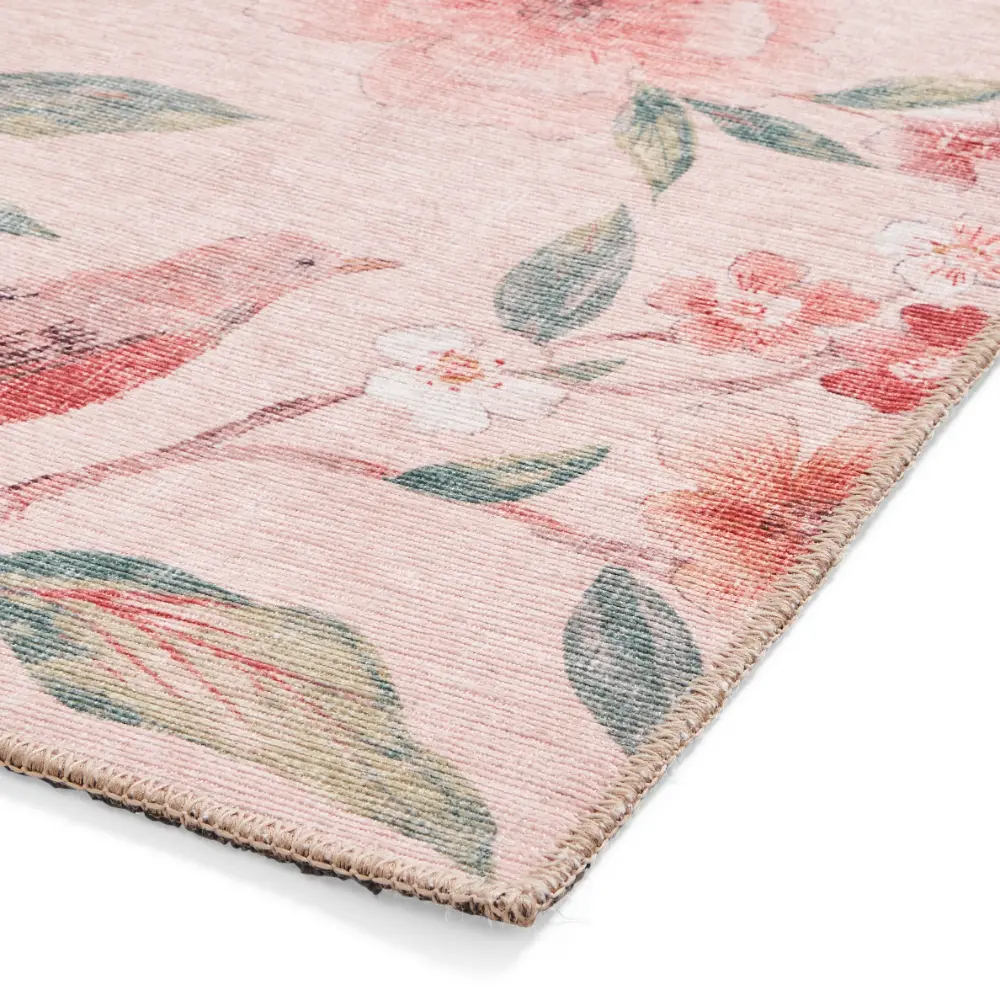 Catherine Lansfield Pippa Floral Blush - Washable - Image 6