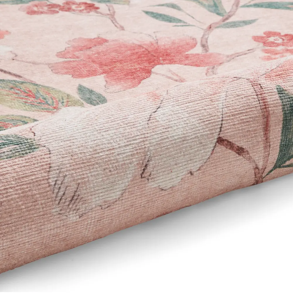 Catherine Lansfield Pippa Floral Blush - Washable - Image 8