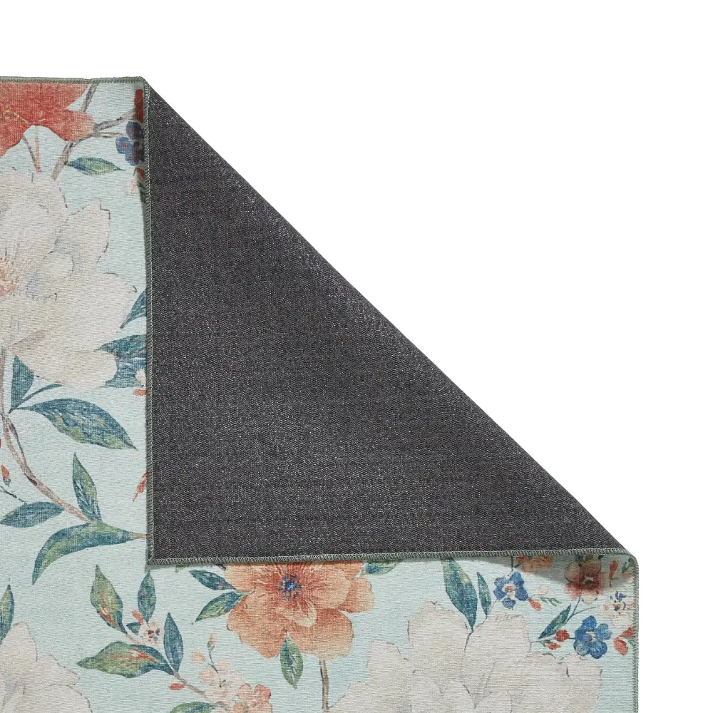 Catherine Lansfield Pippa Floral Blue - Washable - Image 10