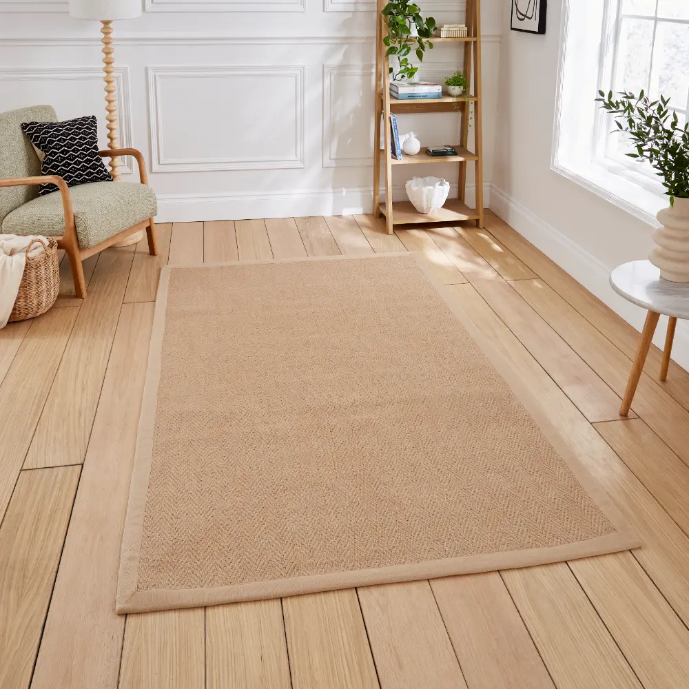 Portland Jute Border Beige