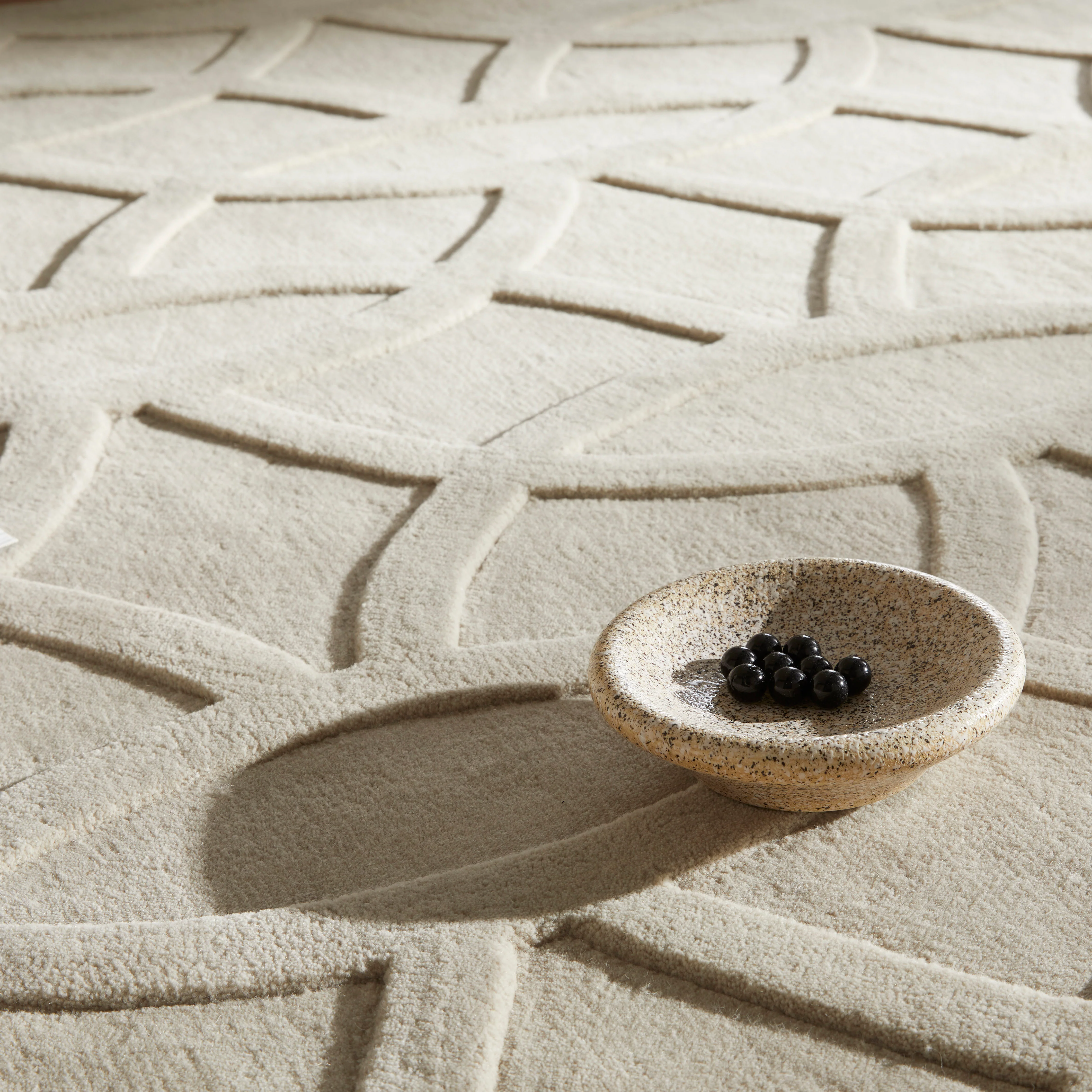 PRIORY by SARAH GARE INTERIORS PRI101 Taupe Circles - Image 3