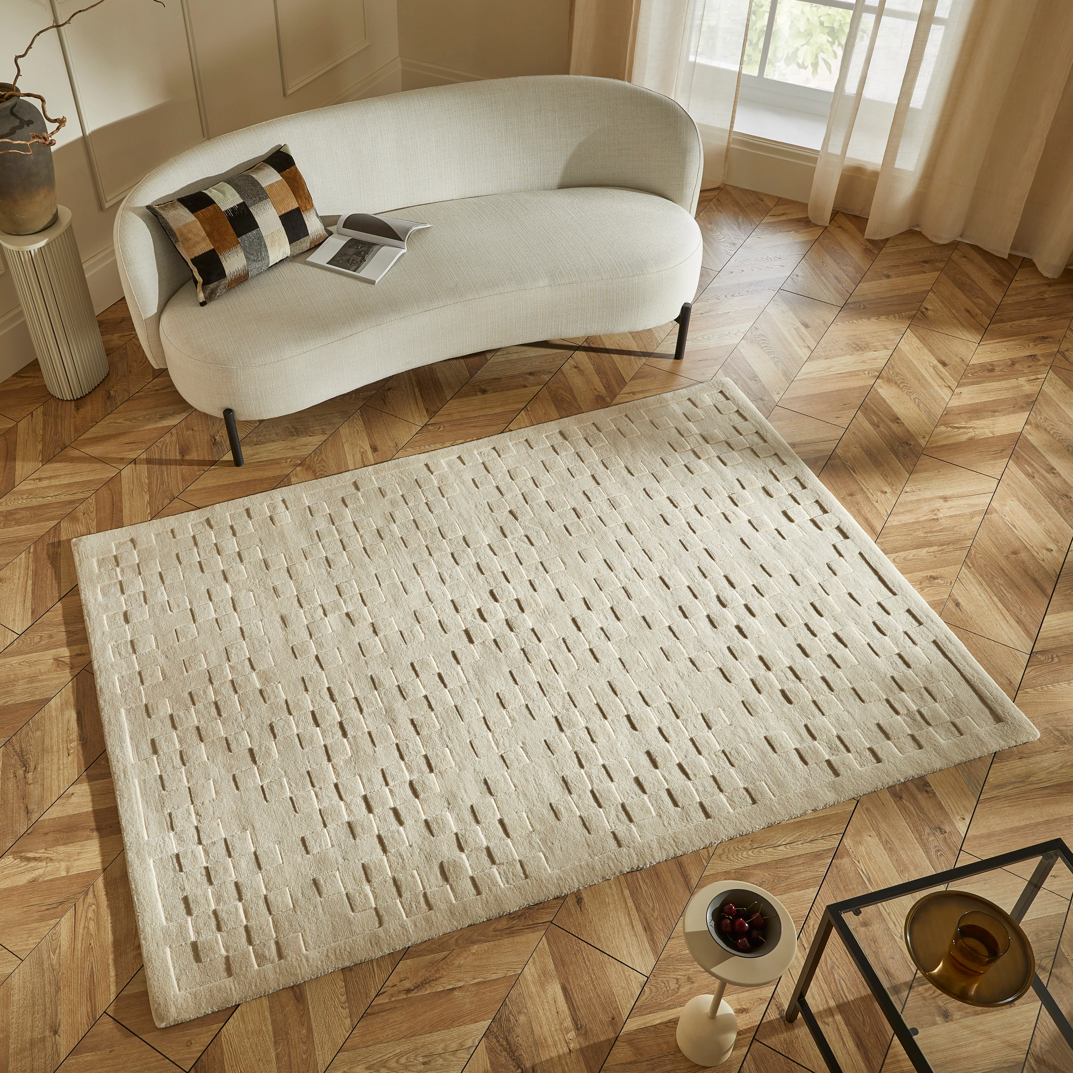 PRIORY by SARAH GARE INTERIORS  PRI102 Ivory Squares