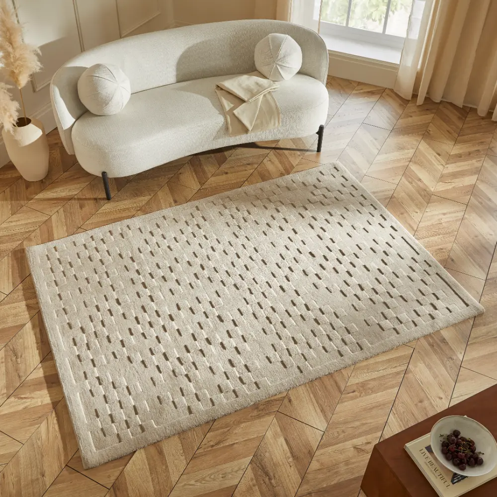 PRIORY by SARAH GARE INTERIORS PRI102 Taupe Squares - Image 5