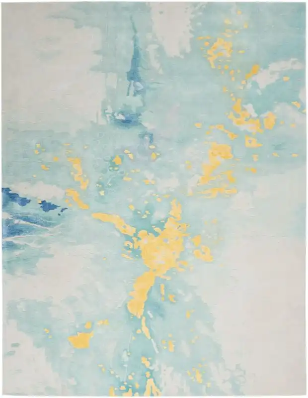 Prismatic PRS26 Seafoam Gold Rug - Image 2