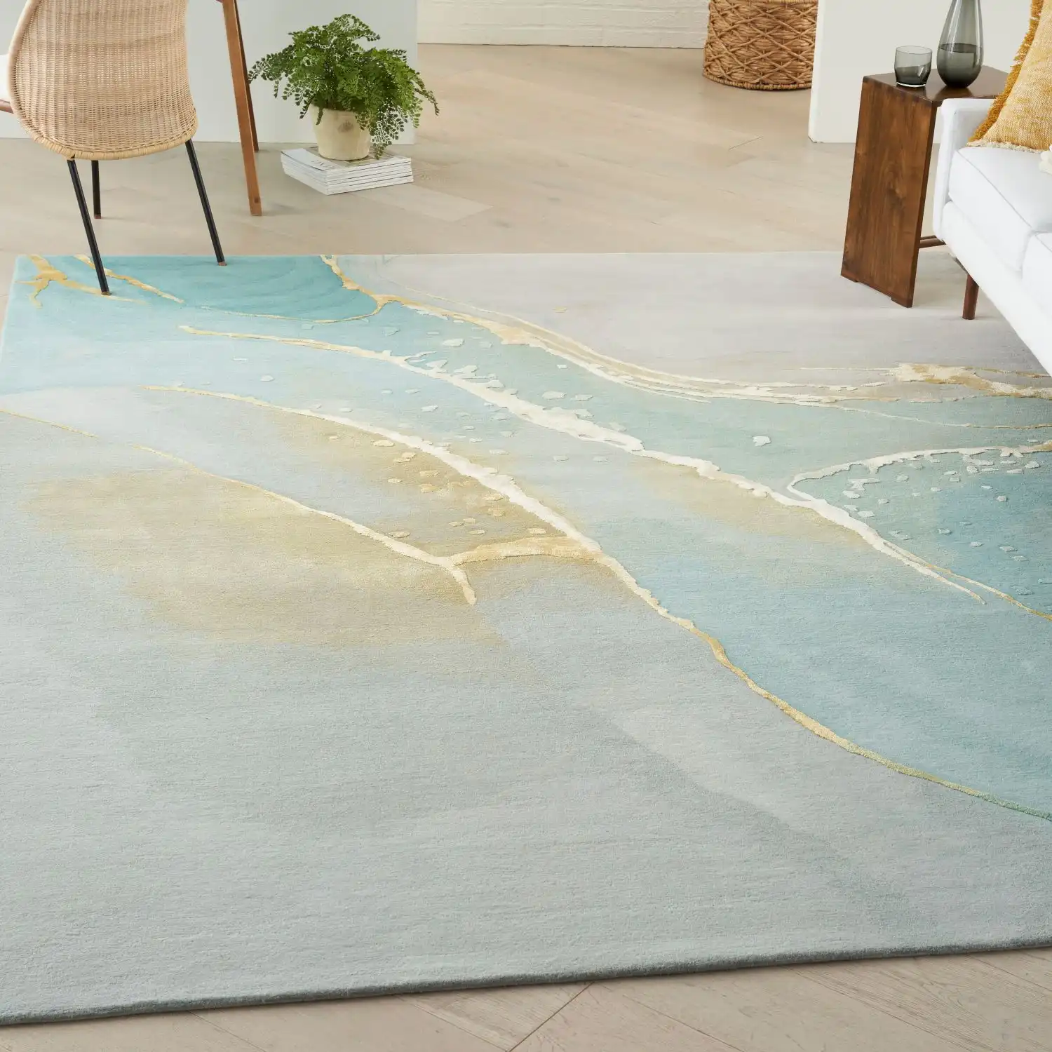 Prismatic PRS27 Grey Seafoam Rug - Image 5