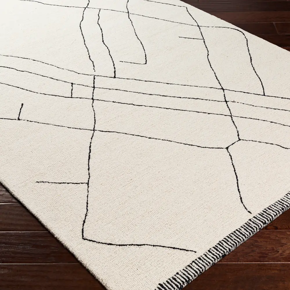 Priya Hand-Tufted Global Wool Cream Rug - Image 5