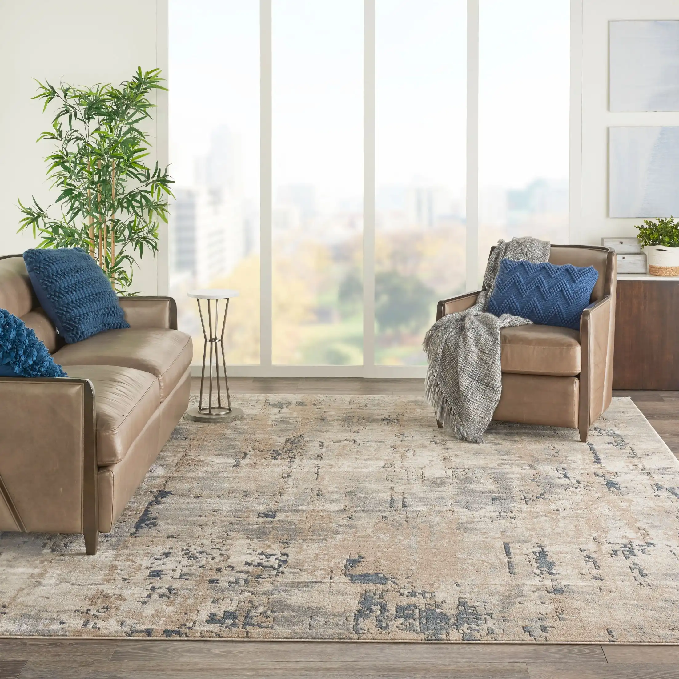 Quarry QUA01 Beige Grey Rug