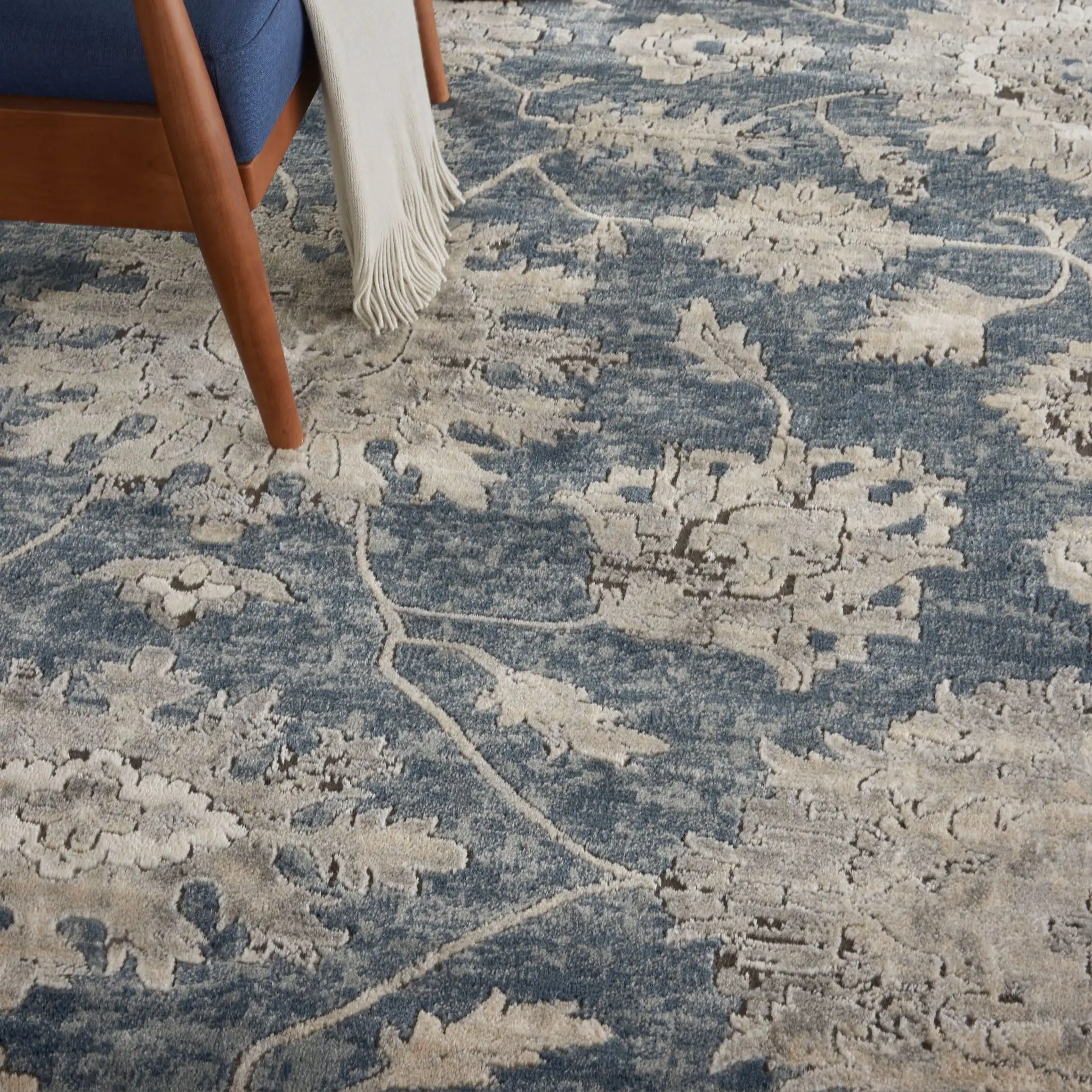 Quarry QUA06 Blue Beige Rug - Image 3