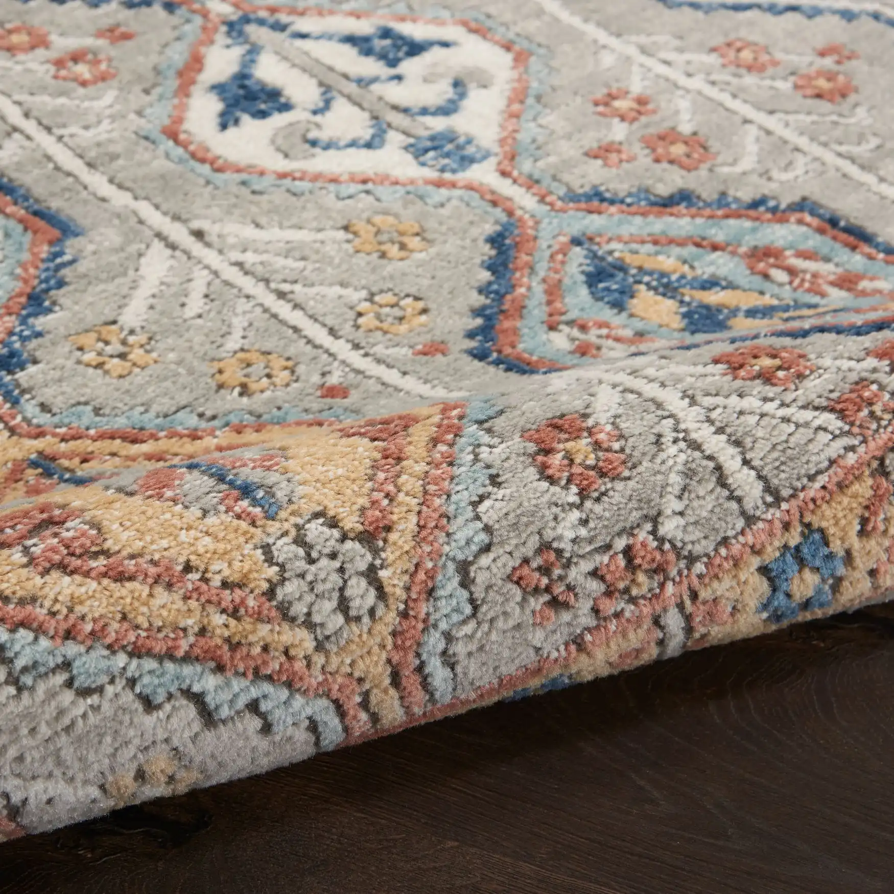 Quarry QUA15 Grey Multi Rug - Image 4