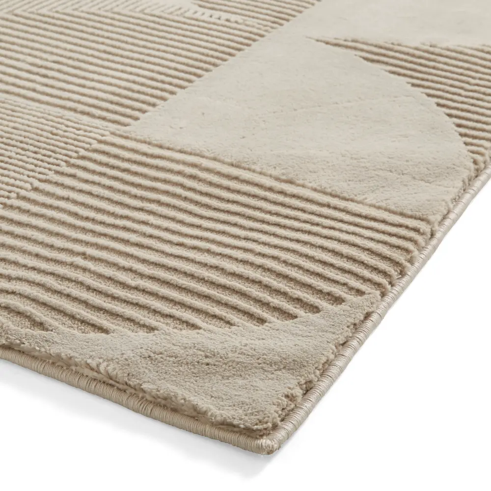 Catherine Lansfield Retro Circles Natural - Washable - Image 6