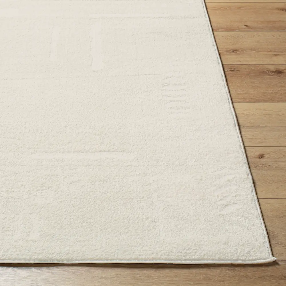 Rita Scandi Modern High Pile Off-White Rug - Image 7