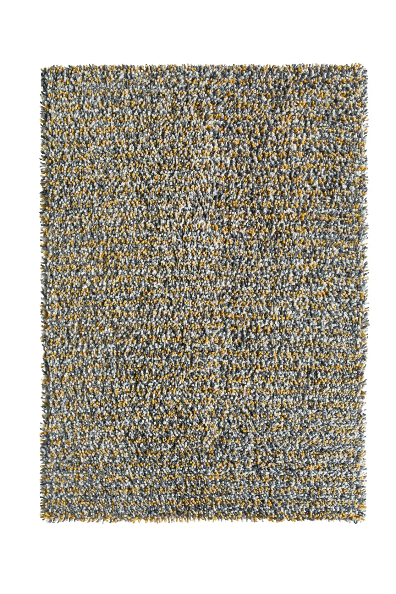 Rocks Shaggy Ochre Rug - Image 2
