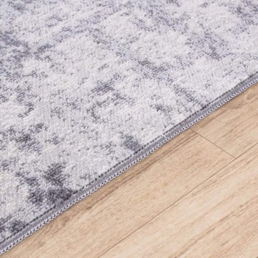 Alix Abstract Modern Marble Charcoal Rug - Image 6