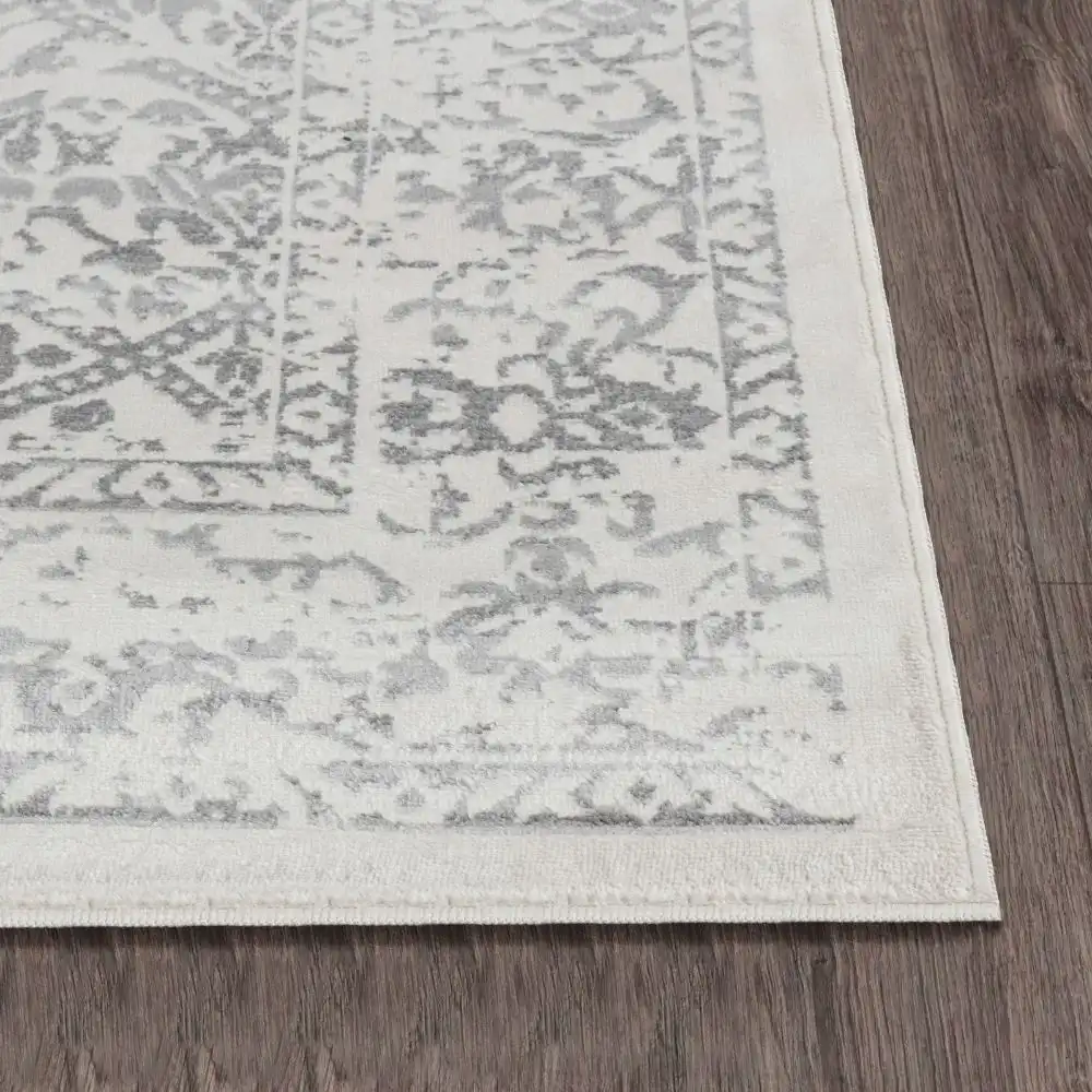 Margaux Vintage Oriental Boho Grey/Ivory Rug - Image 4