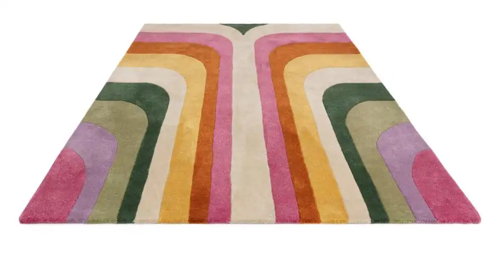 Romy 01 Retro Pink Rug - Image 4