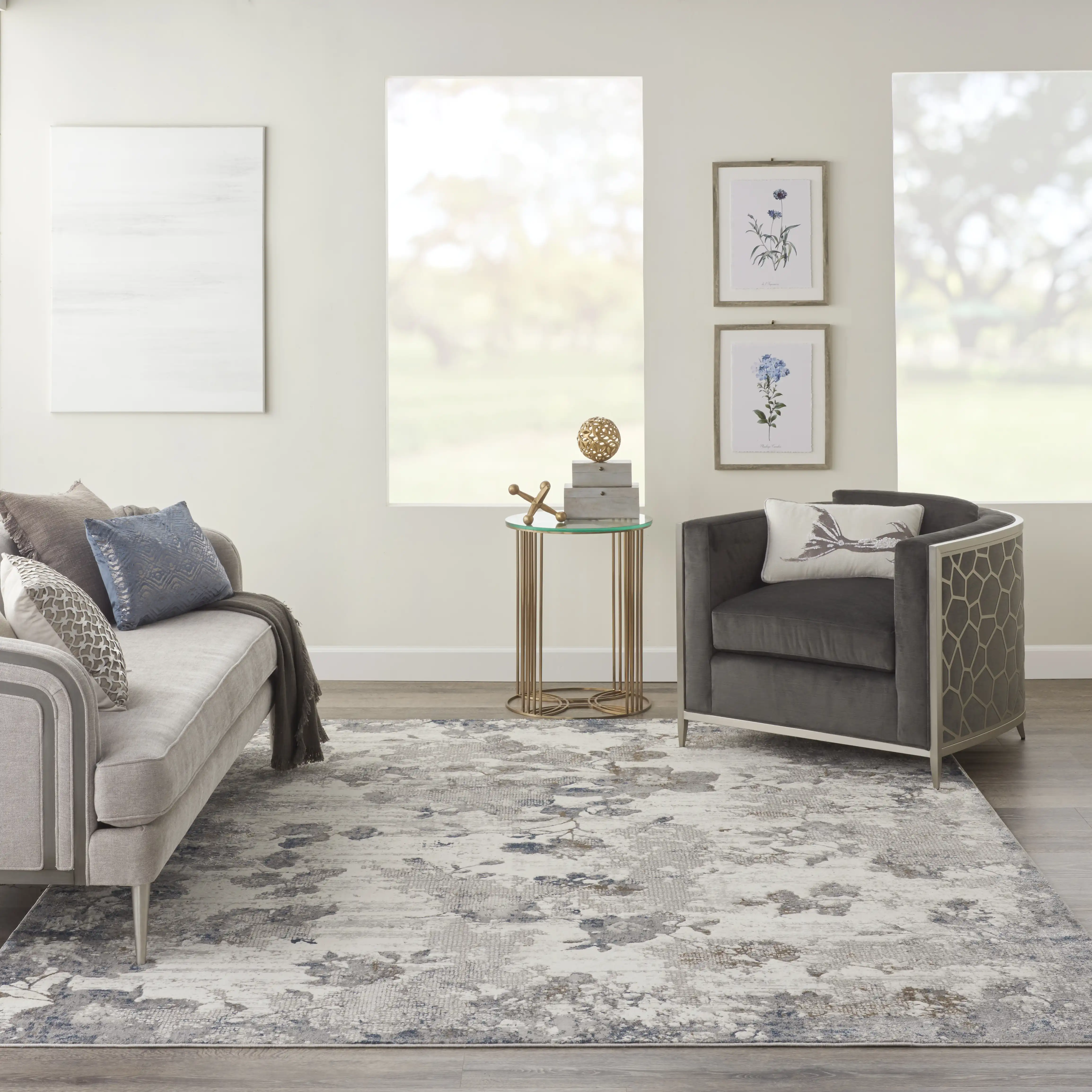 Royal Terrace KI40IVGRY Rug