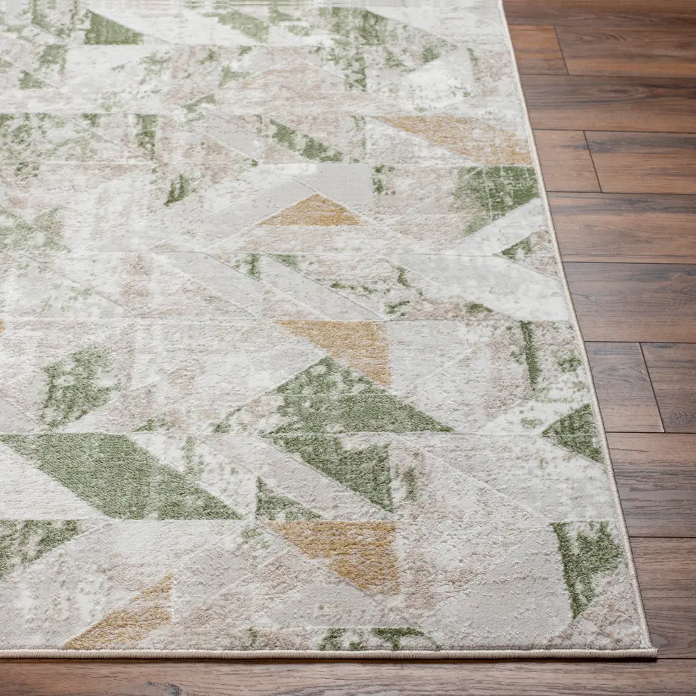 Royalty Scandi Modern Moss/Ivory Rug - Image 2