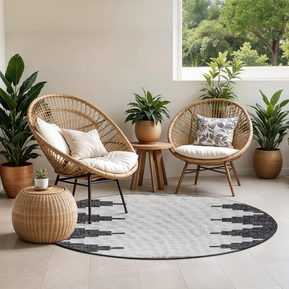 Rubal In- & Outdoor Modern Black Rug - Image 10