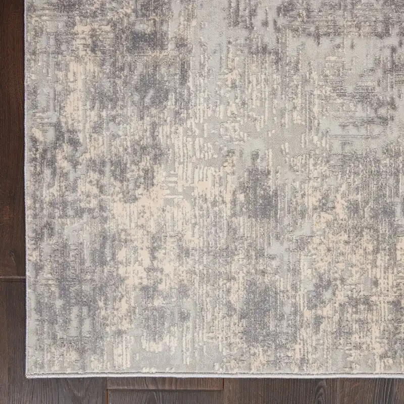 Rustic Textures RUS01 Ivory Silver Rug - Image 4