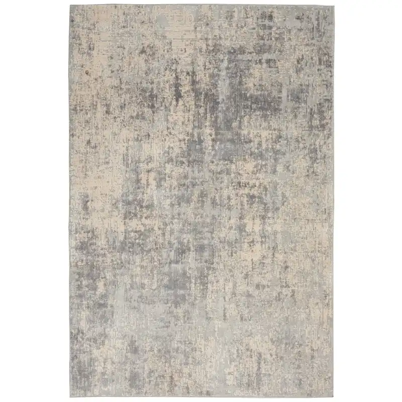 Rustic Textures RUS01 Ivory Silver Rug - Image 5