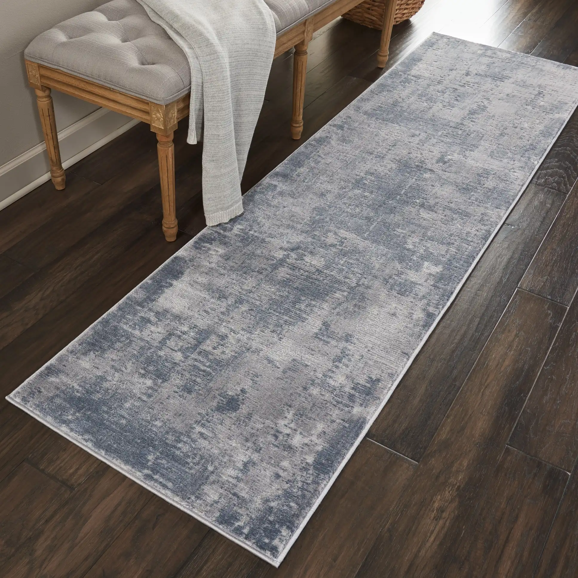 Rustic Textures RUS05 Grey Rug - Image 4