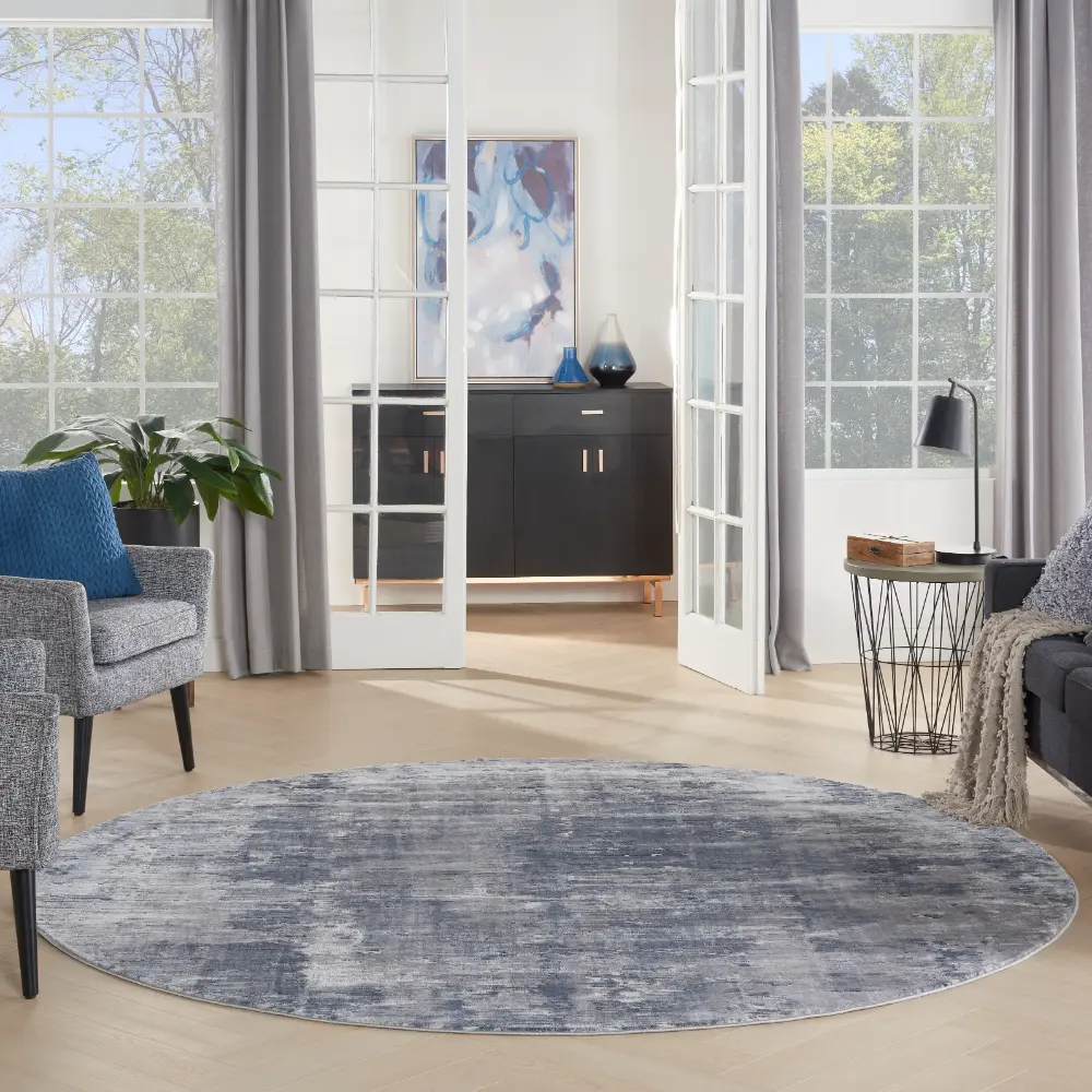 Rustic Textures RUS05 Grey Rug - Image 9