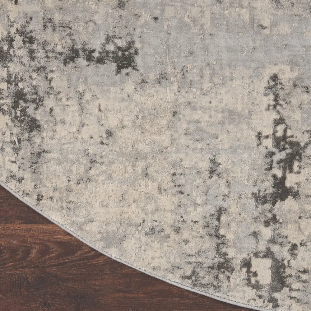 Rustic Textures RUS07 Grey Beige Rug - Image 11