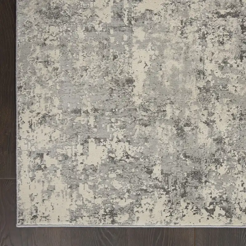 Rustic Textures RUS07 Grey Beige Rug - Image 7