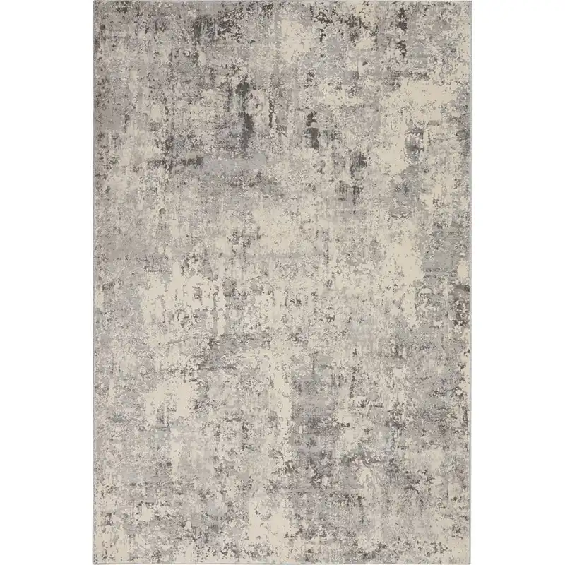 Rustic Textures RUS07 Grey Beige Rug - Image 8