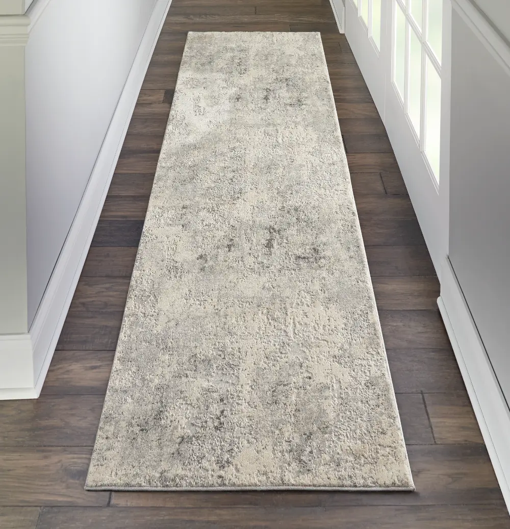 Rustic Textures RUS07 Grey Beige Rug - Image 9