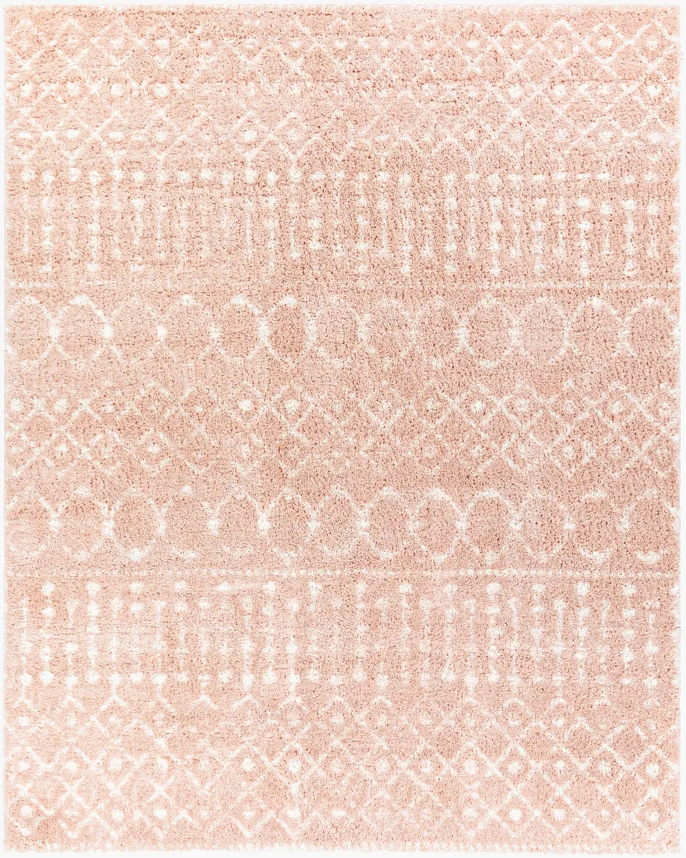 Saanjh Shaggy Global Plush Pile Blush Rug - Image 4