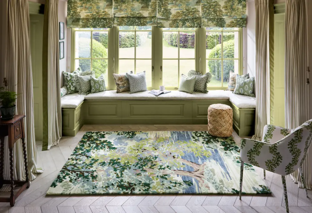 Sanderson Ancient Canopy Forest Green 146708 Rug - Image 2