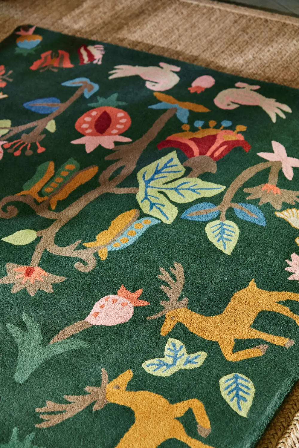 Sanderson Forest of Dean Forest Green 146907 Rug - Image 4