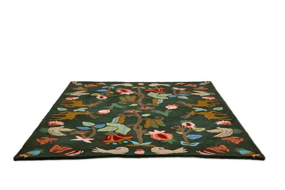 Sanderson Forest of Dean Forest Green 146907 Rug - Image 7