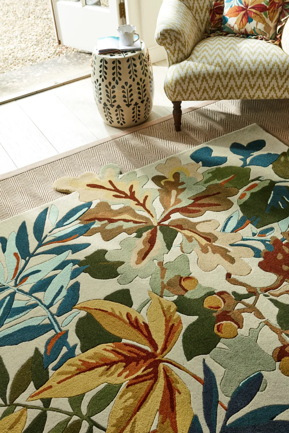 Sanderson Robins Wood Russet Brown 146501 Rug - Image 4