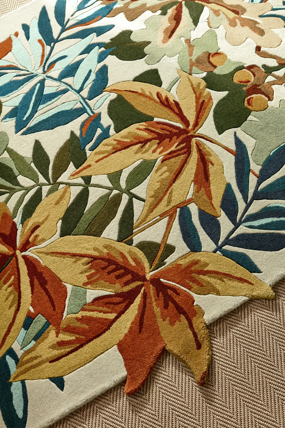 Sanderson Robins Wood Russet Brown 146501 Rug - Image 9