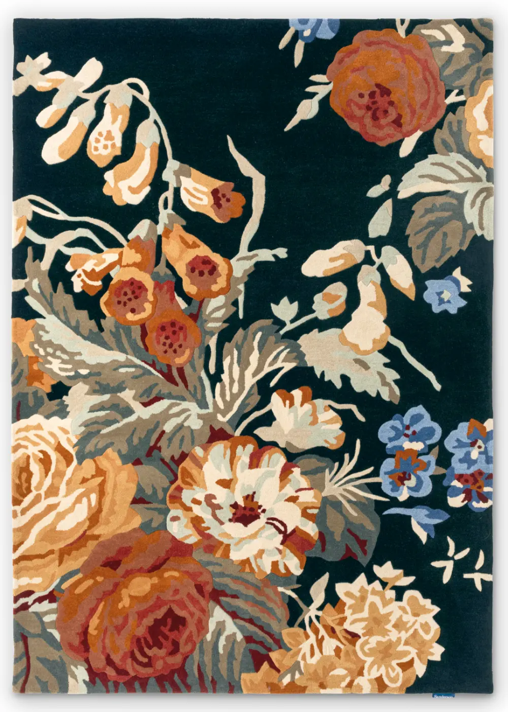Sanderson Stapleton Park - Navy Burnt Orange 45318 Rug - Image 4